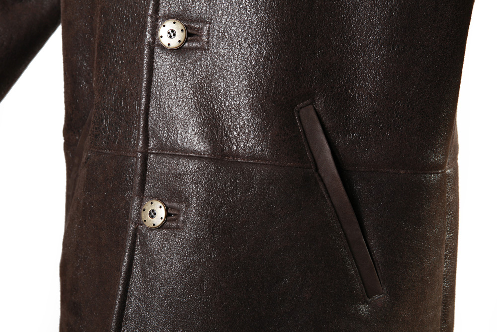 'GAËTAN' Manteau homme en Peau de mouton retourné véritable